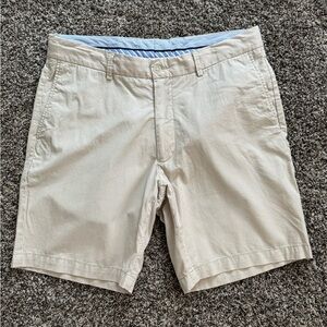 Peter Millar men’s shorts khaki stripe cotton casual 32